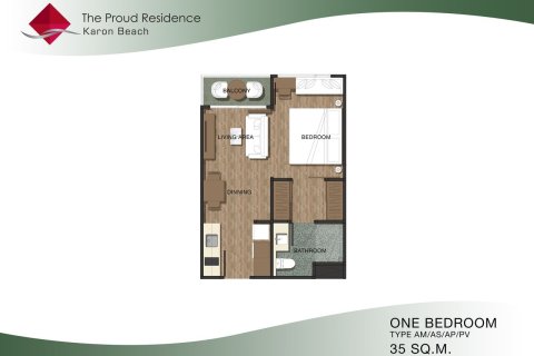 Sobre plano Proud Residence by Wyndham en Phuket, Tailandia № 36916 - foto 9