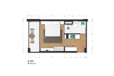 Sobre plano The Proud Condominium en Phuket, Tailandia № 18614 - foto 8