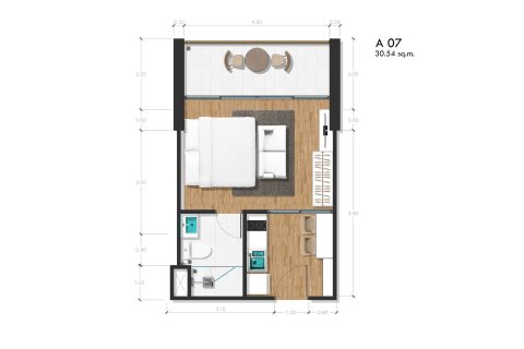 Sobre plano The Proud Condominium en Phuket, Tailandia № 18614 - foto 8