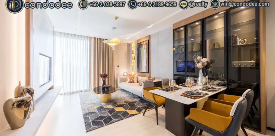 คอนโดมิเนียมในวัฒนา, กรุงเทพฯ, ประเทศไทย, 2 ห้องนอน № 241590