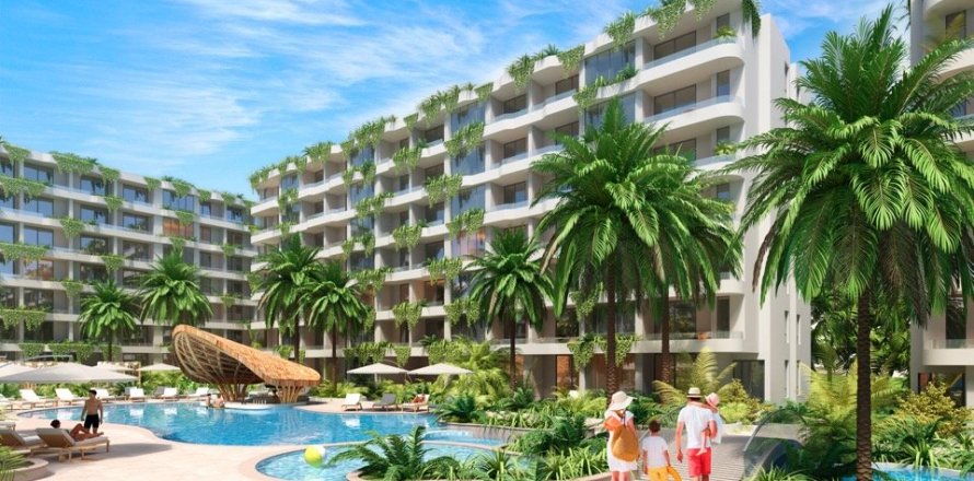 Condo à Phuket, Thaïlande, 2 chambres à Layan Green Park № 47150