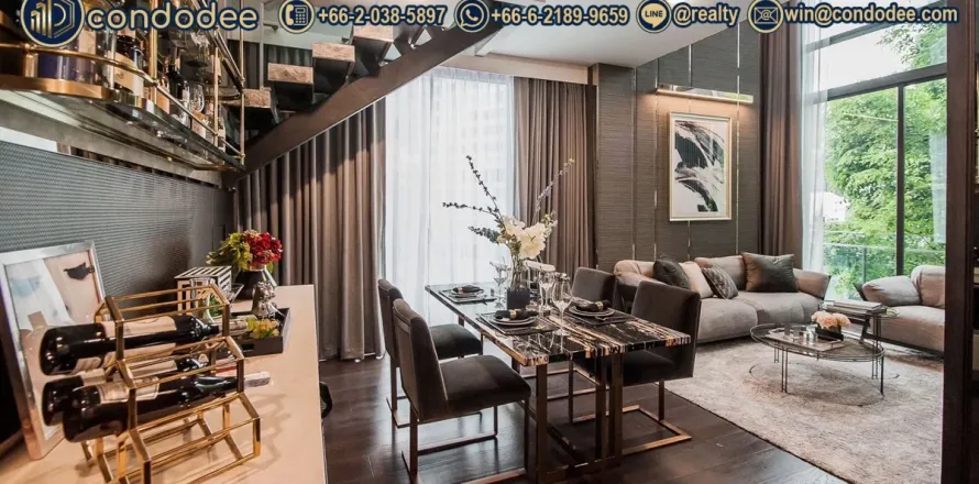 คอนโดมิเนียมในวัฒนา, กรุงเทพฯ, ประเทศไทย, 2 ห้องนอน № 241574