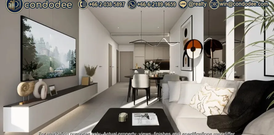 Eigentumswohnung in Bangkok, Thailand, 2 Schlafzimmer № 251051