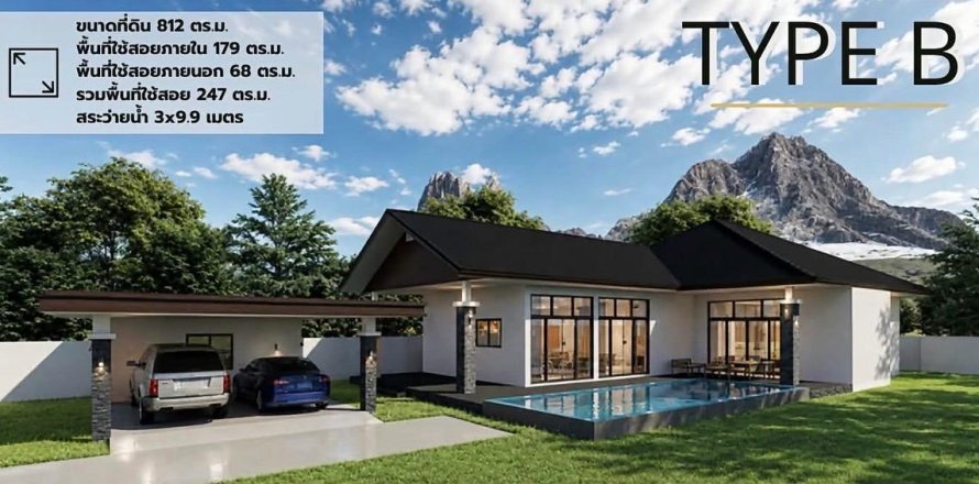 Villa in Hua Hin, Thailand 3 Schlafzimmer № 250998