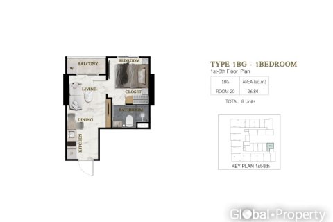 Condo in Pattaya, Thailand, 1 bedroom  № 234178 - photo 18