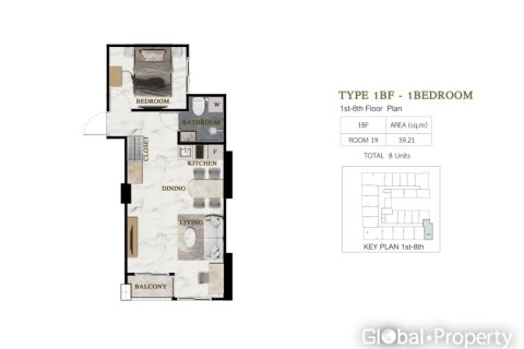 Condo in Pattaya, Thailand, 1 bedroom  № 234178 - photo 17