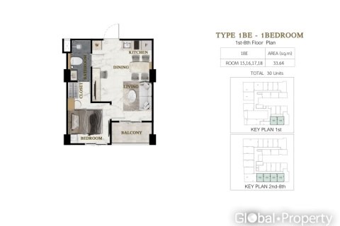 Condo in Pattaya, Thailand, 1 bedroom  № 234178 - photo 16