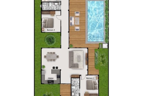 Villa in Hua Hin, Thailand 3 Schlafzimmer № 254833 - Foto 20