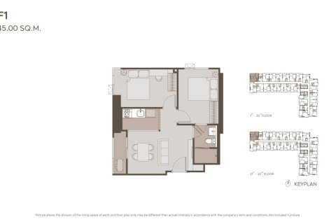 Eigentumswohnung in Thonburi, Bangkok, Thailand, 1 Schlafzimmer № 234299 - Foto 26
