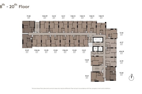 Eigentumswohnung in Thonburi, Bangkok, Thailand, 1 Schlafzimmer № 234291 - Foto 13