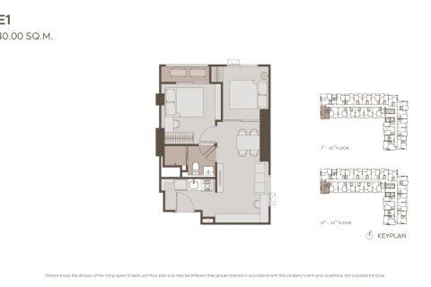 Eigentumswohnung in Thonburi, Bangkok, Thailand, 1 Schlafzimmer № 234291 - Foto 25