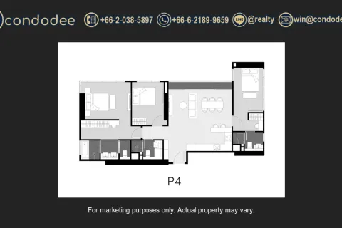 Condo à Watthana, Bangkok, Thaïlande, 3 chambres № 200977 - photo 7