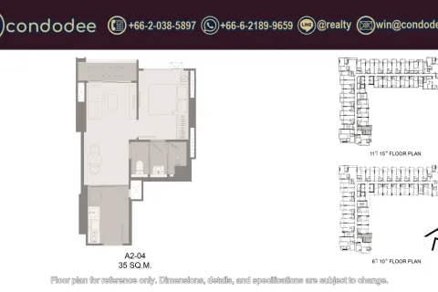 Condo in Khlong San, Bangkok, Thailand, 1 bedroom  № 234329 - photo 5