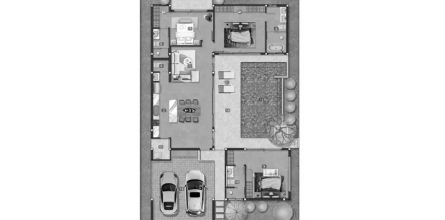 Villa Grundriss «3BR-11», 3 Schlafzimmer in Mouana Kohkaew
