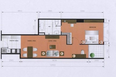 Eigentumswohnung in Bangkok, Thailand, 1 Schlafzimmer № 251069 - Foto 11