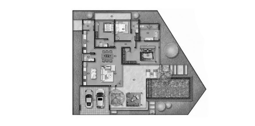 Villa Grundriss «4BR-13», 4 Schlafzimmer in Mouana Kohkaew
