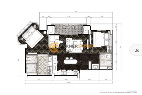 Studio in the Condo on Jomtien Beach, Pattaya, Thailand № 255054 - photo 13