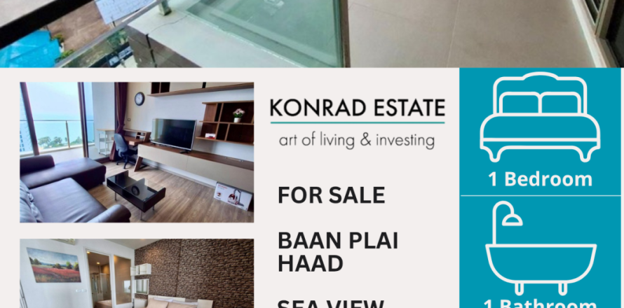 Condominio de 1 dormitorio en Pattaya, Tailandia № 150471