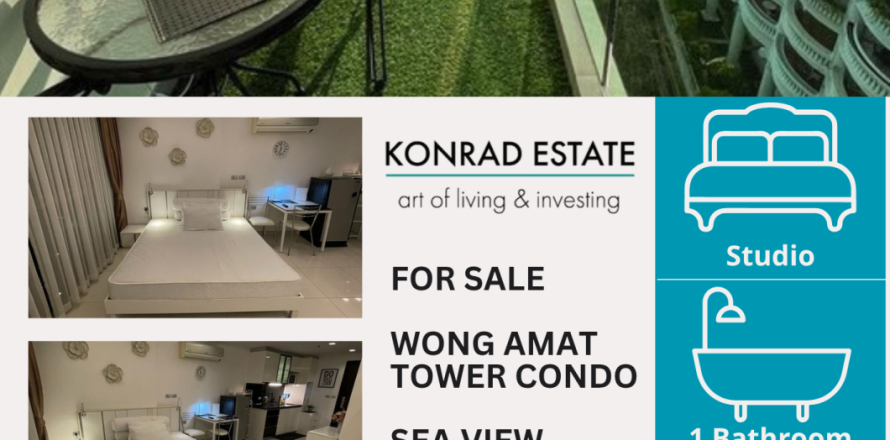 Estudio en el condominio en Pattaya, Tailandia № 150910