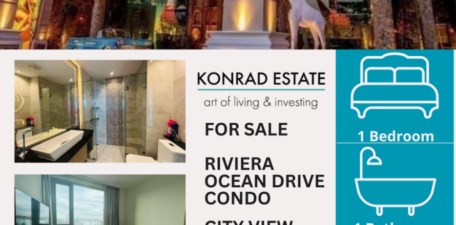 Condo in Pattaya, Thailand, 1 bedroom  № 156266