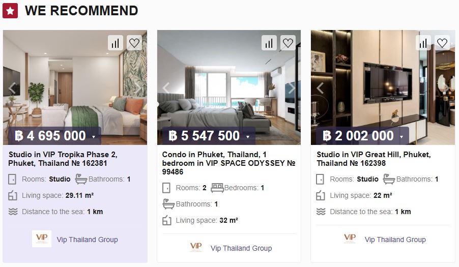 Objekt mit Priority+, Startseite