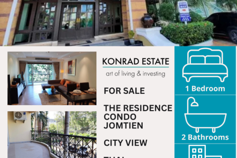 Condo à Pattaya, Thaïlande, 1 chambre  № 150390