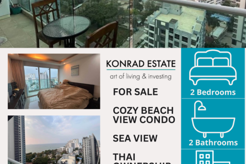 Condo à Pattaya, Thaïlande, 2 chambres  № 159915