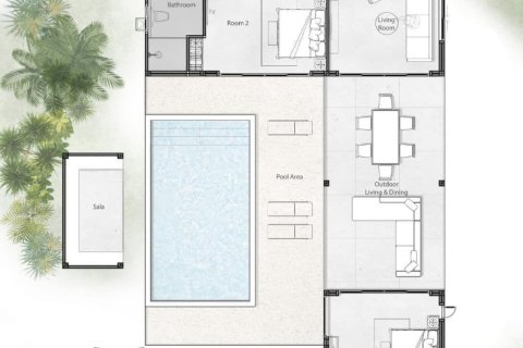 Chalet de 3 dormitorios en Ko Samui, Tailandia № 154564 - foto 14