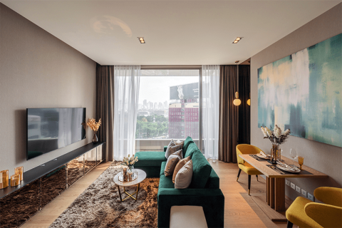 Studio in the Condo in Bang Rak, Bangkok, Thailand  № 164849