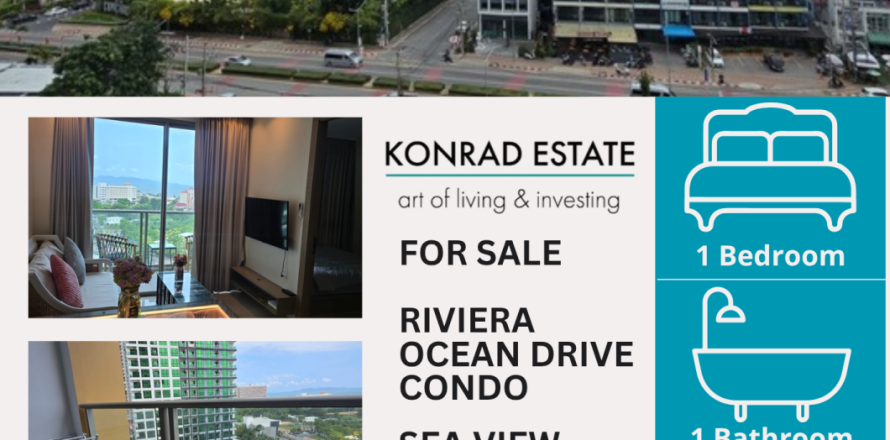 Condominio de 1 dormitorio en Pattaya, Tailandia № 146379