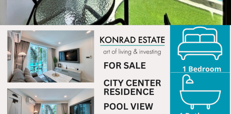 Condominio de 1 dormitorio en Pattaya, Tailandia № 202274