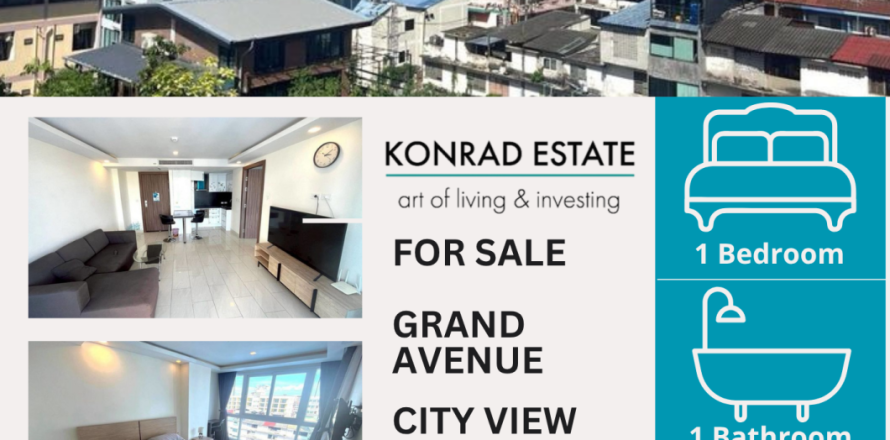 Condominio de 1 dormitorio en Pattaya, Tailandia № 146323