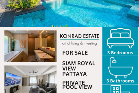 Condo in Pattaya, Thailand, 3 bedrooms  № 171309