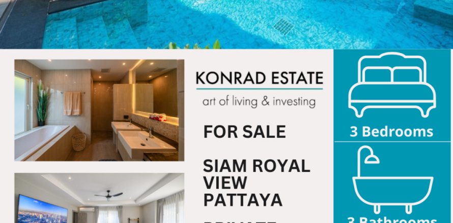 Condo in Pattaya, Thailand, 3 bedrooms № 171309
