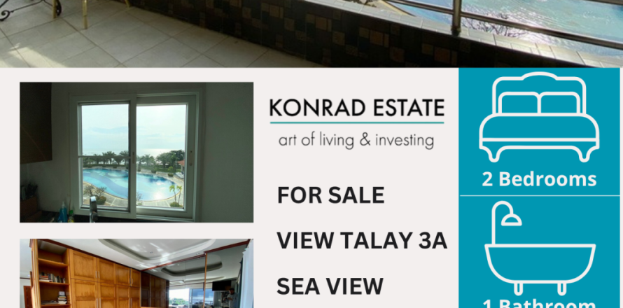 Condo à Pattaya, Thaïlande, 2 chambres № 210107