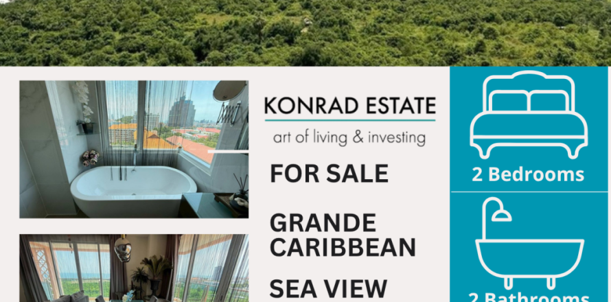 Condo in Pattaya, Thailand, 2 bedrooms  № 146363