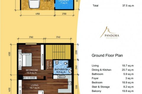 Hors-plan Pandora Residence à Phuket, Thaïlande № 80030 - photo 17
