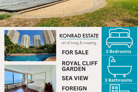 Condo à Pattaya, Thaïlande, 3 chambres № 162331
