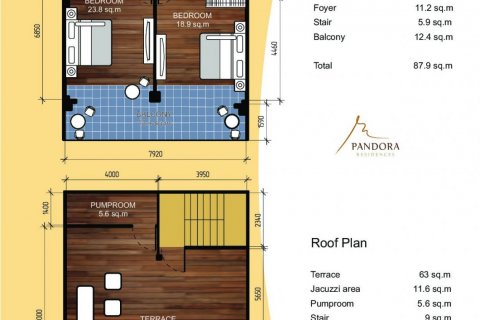 Hors-plan Pandora Residence à Phuket, Thaïlande № 80030 - photo 18