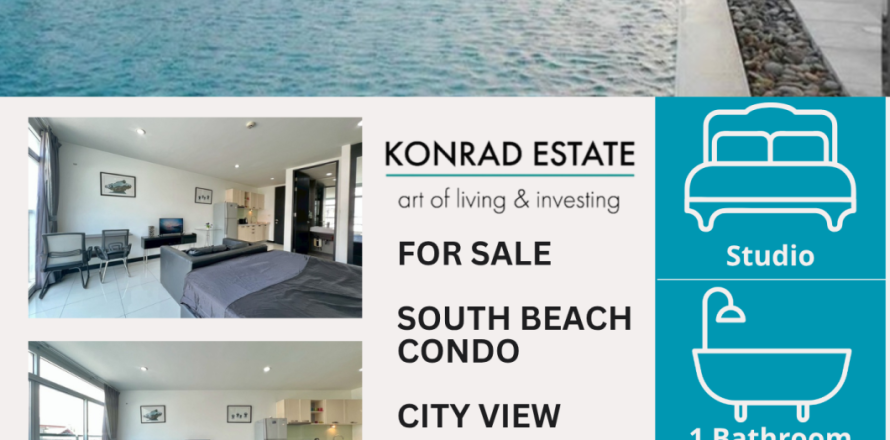 Estudio en el condominio en Pattaya, Tailandia № 203414