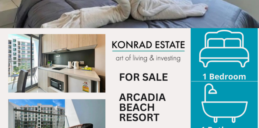 Studio dans le Condo à Pattaya, Thaïlande № 168204