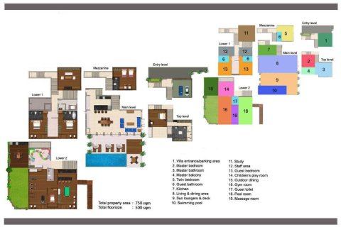 Chalet de 6 dormitorios en Surin Beach, Tailandia № 153704 - foto 8
