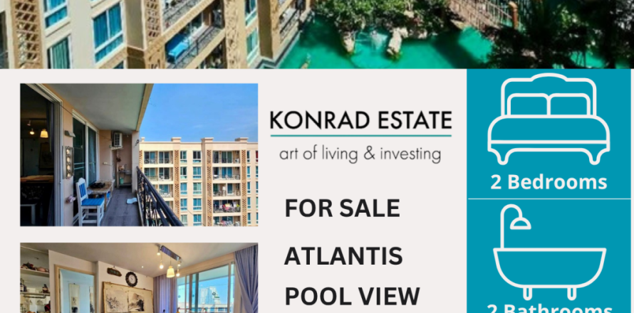 Condominio de 2 dormitorios en Pattaya, Tailandia № 152284