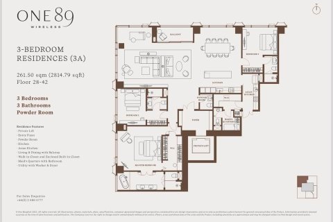 Condominio de 3 dormitorios en Pathum Wan, Bangkok, Tailandia № 163928 - foto 5