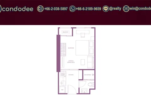 Condo à Khlong San, Bangkok, Thaïlande, 1 chambre  № 201347 - photo 14
