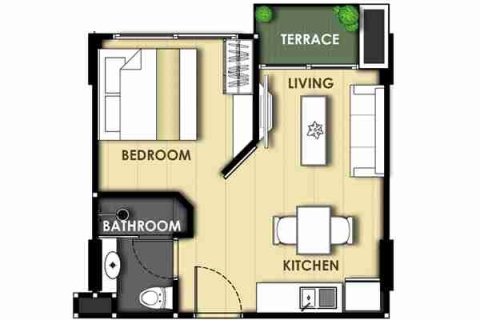 Condominio de 1 dormitorio en Pattaya, Tailandia № 208931 - foto 2
