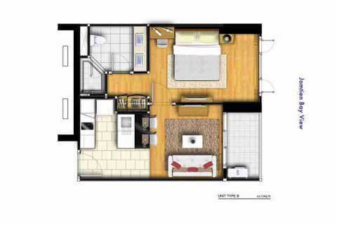 Condo à Pattaya, Thaïlande, 1 chambre № 208929 - photo 8