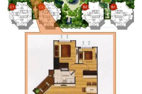 Condominio de 2 dormitorios en Bangkok, Tailandia № 66534 - foto 6