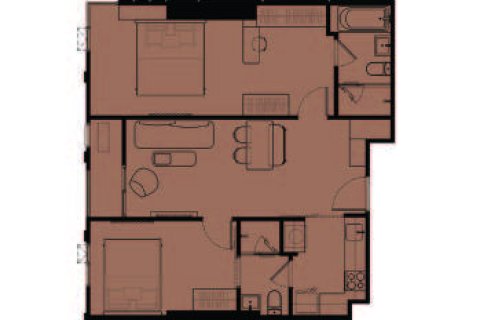 Condo à Bangkok, Thaïlande, 2 chambres № 165513 - photo 10