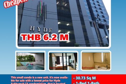 Condo à Watthana, Bangkok, Thaïlande, 1 chambre  № 200535 - photo 8